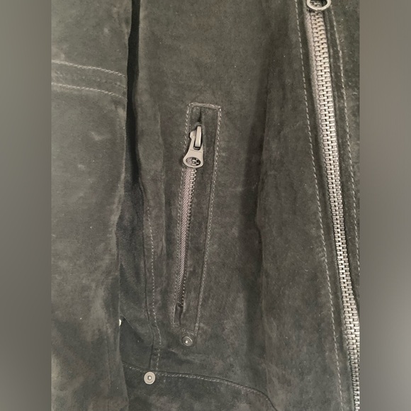 BLANK NYC Men's Black Suede Motorcycle Jacket M - Picture 5 of 9